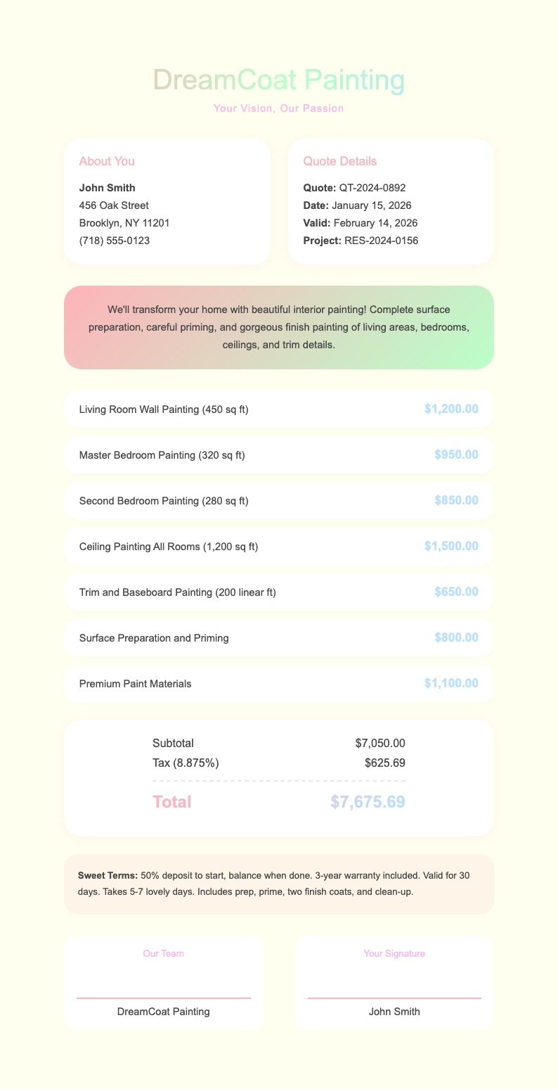 Pastel soft painting quotation